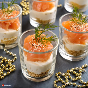 Verrines au saumon