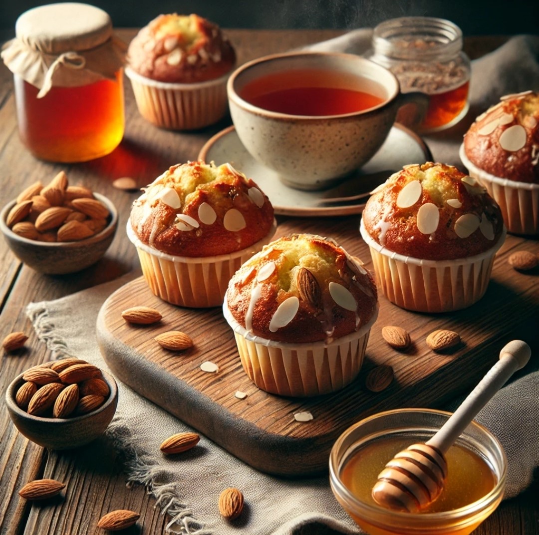 Une délicieuse recette de Muffin au rooibos Amande des Frères Dammann