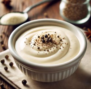 Suivez notre recette de sauce blanche au poivre blanc de Muntok