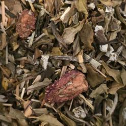 Thé vert et blanc Jardin des Sens Essencia rhubarbe fraise vrac expédition 50g Comptoir des Arômes