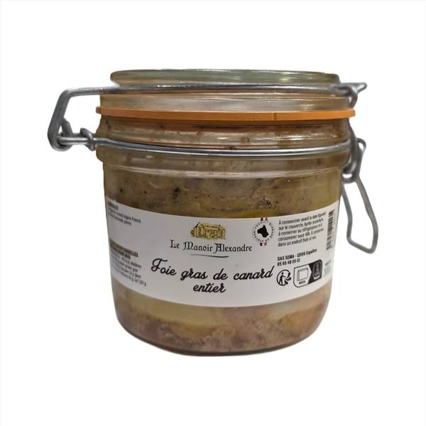Foie gras de canard 180g manoir alexandre le havre
