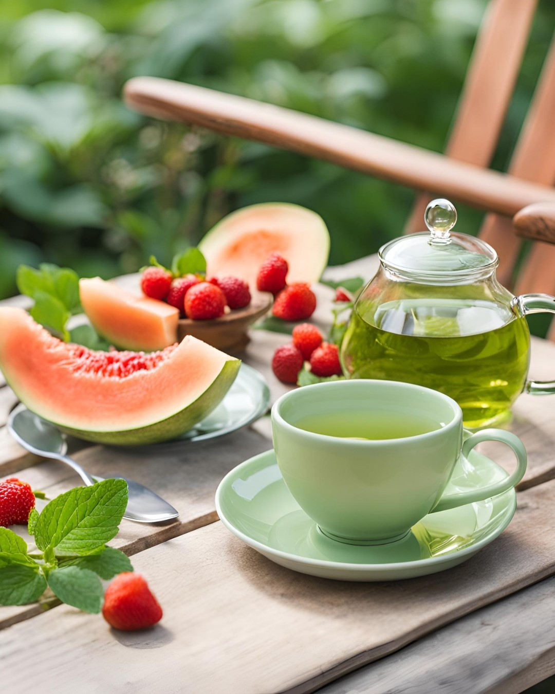 Melon, fraises des bois, thé vert. Enjoy summer des frères dammann le thé au goût de l'été