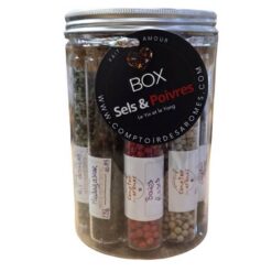 Box sels et poivres du monde coffret épices découverte cadeau expédition France Europe Comptoir des Arômes