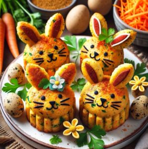 Mini cakes de Pâques aux épices et fromage