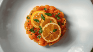 Tartare de saumon aux agrumes