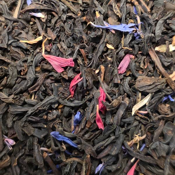 Thé noir L’Oriental Dammann Frères en vrac fruits exotiques pêche de vigne Au Comptoir des Arômes